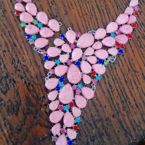 Pink beaded necklace